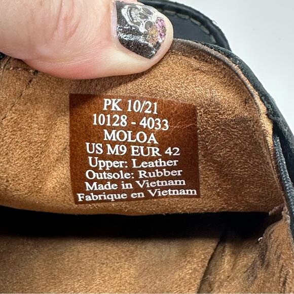 OluKai Moloa Slip On Loafer Black Leather Grip Sole Shoe main image 9